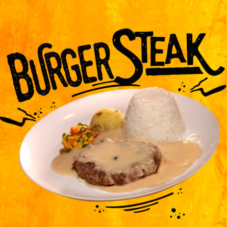 Burger Steak with Rice